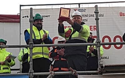 We completed 2 million man-hours without any Lost Time Incidents (LTI) in our Bursa-Gemlik Urea Plant Project.